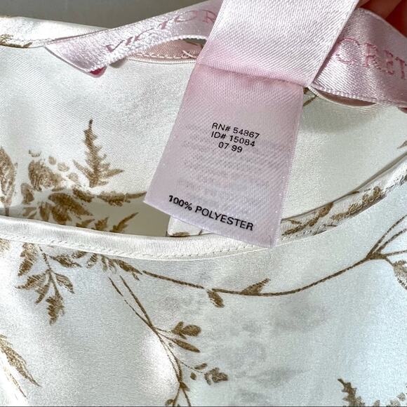 Victoria’s Secret cream and tan foliage tank top - Picture 5 of 5